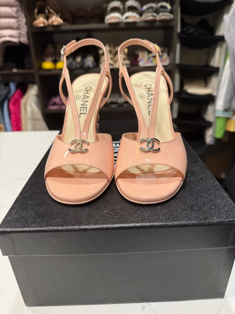CHANEL slingback heels